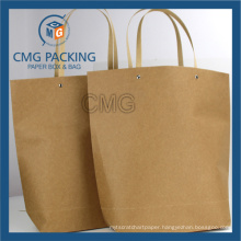 Fancy Design Brown Kraft Paper Bag for Shopping (DM-GPBB-165)